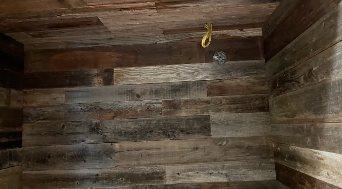 CHECK OUT THIS PROJECT USING OUR RECLAIMED REDWOOD SIDING!