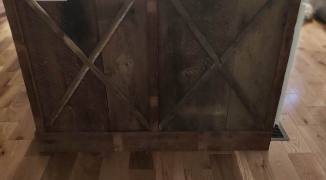 ANOTHER RECLAIMED BARN WOOD/BROWN BOARD PROJECT COMPLETED!